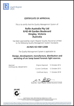 Rofin certification document